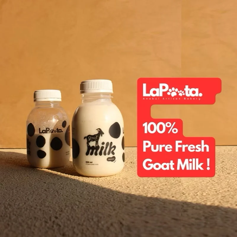 LaPoota Fresh Goat Milk 200 ml untuk anjing dan kucing
